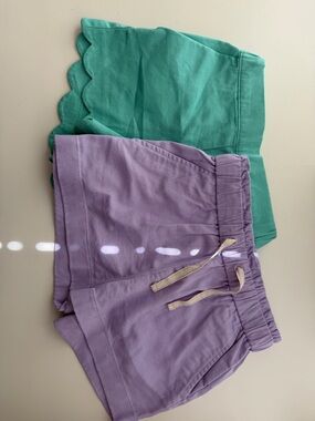 Girls JCrew Crewcuts Shorts - Purple and Teal